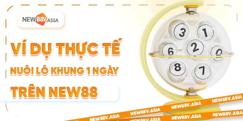 Ví dụ thực tế nuôi lô khung 1 ngày trên New88